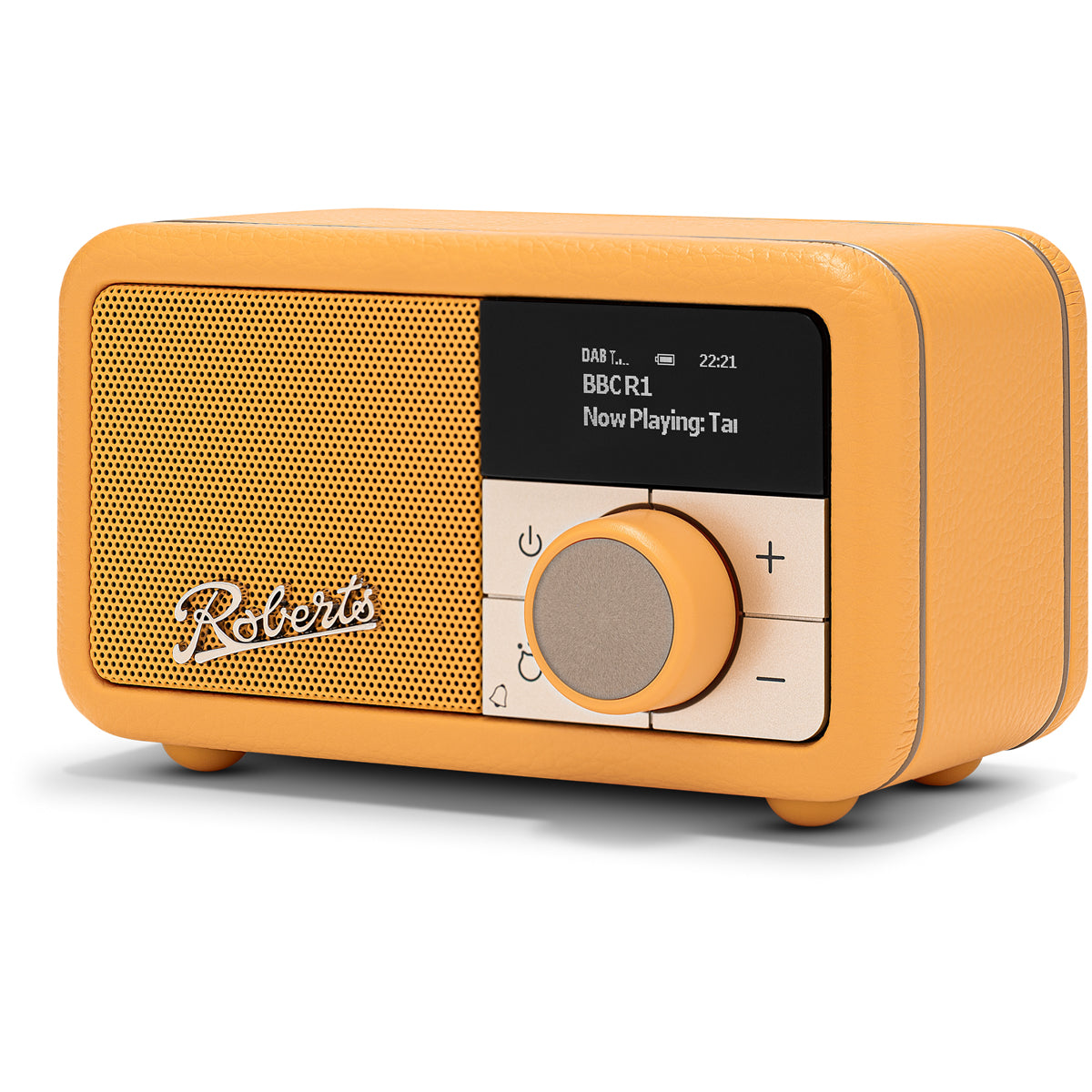 Roberts Revival Petite 2 DAB DAB+ Bluetooth Rechargeable Digital Radio Sunburst Yellow Open Box Clearance