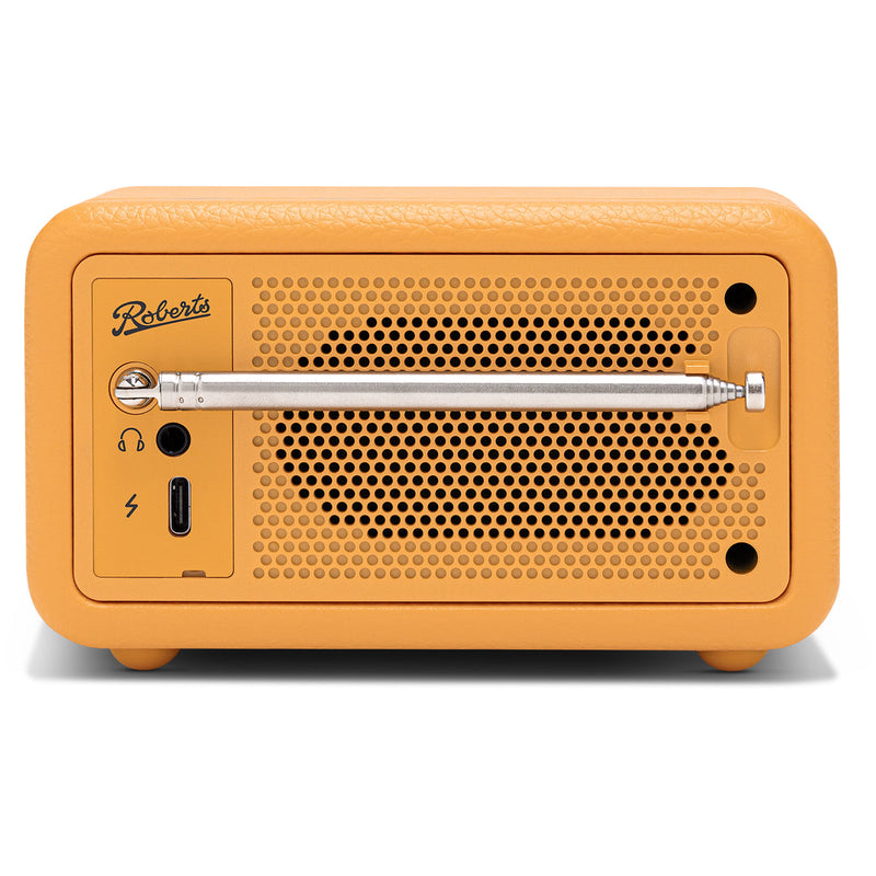 Roberts Revival Petite 2 DAB DAB+ Bluetooth Rechargeable Digital Radio Sunburst Yellow Open Box Clearance