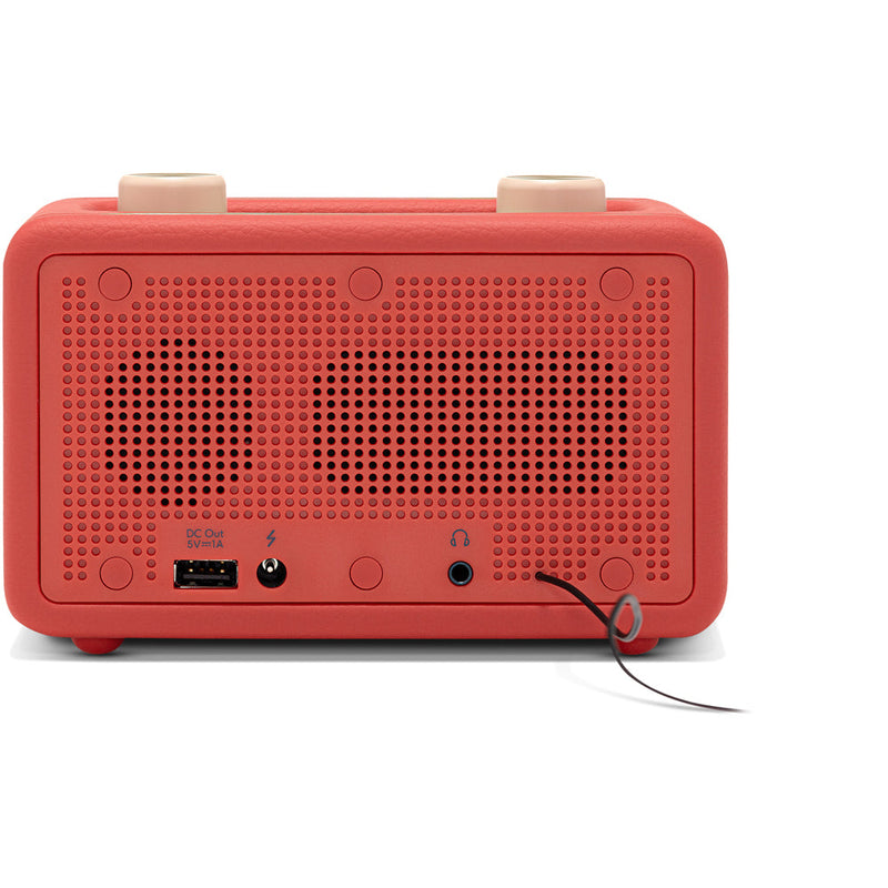 Roberts Revival Rest DAB DAB+ FM Bluetooth Bedside Clock Radio Classic Red Red