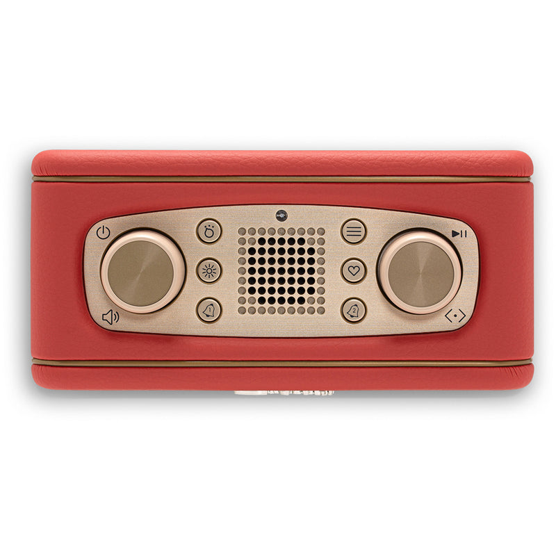 Roberts Revival Rest DAB DAB+ FM Bluetooth Bedside Clock Radio Classic Red Red