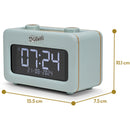 Roberts Revival Rest DAB DAB+ FM Bluetooth Bedside Clock Radio Duck Egg Duck Egg