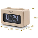 Roberts Revival Rest DAB DAB+ FM Bluetooth Bedside Clock Radio Pastel Cream Pastel Cream