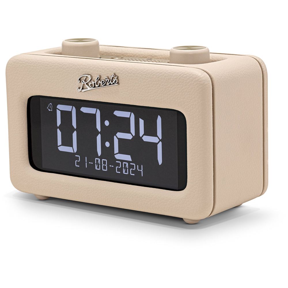 Roberts Revival Rest DAB DAB+ FM Bluetooth Bedside Clock Radio Pastel Cream Pastel Cream