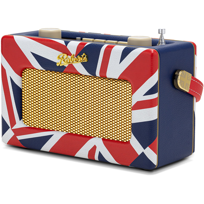Roberts Revival Uno BT DAB DAB+ FM Radio with 2 Alarms and line out in Union Jack Bluetooth Limited Edition Open Box Clearance