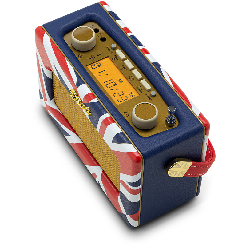 Roberts Revival Uno BT DAB DAB+ FM Radio with 2 Alarms in Union Jack Bluetooth LIMITED EDITION Union Jack