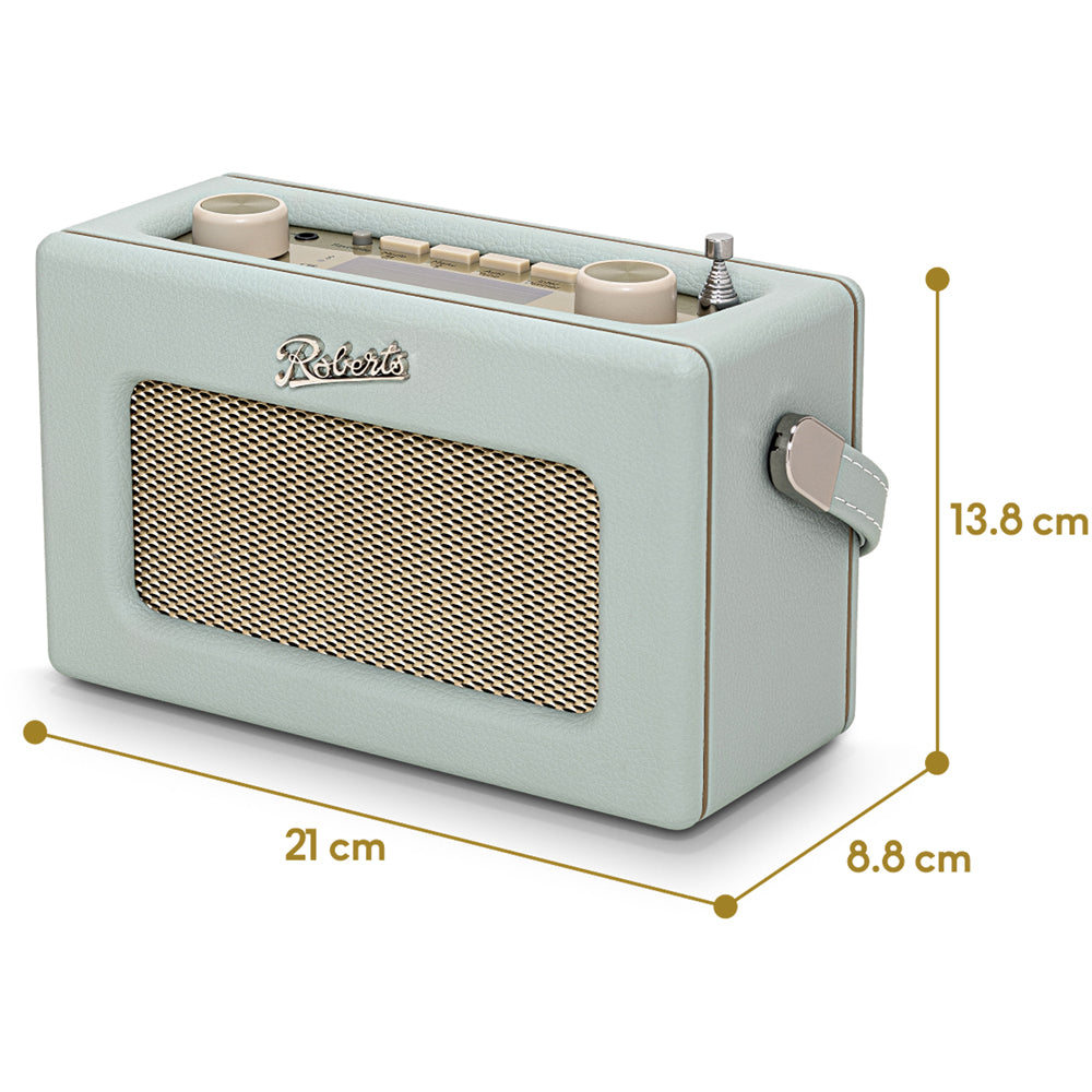 Roberts Revival Uno Solar DAB/DAB+/FM Bluetooth Solar Powered Portable Digital Radio Duck Egg Blue Duck Egg Blue