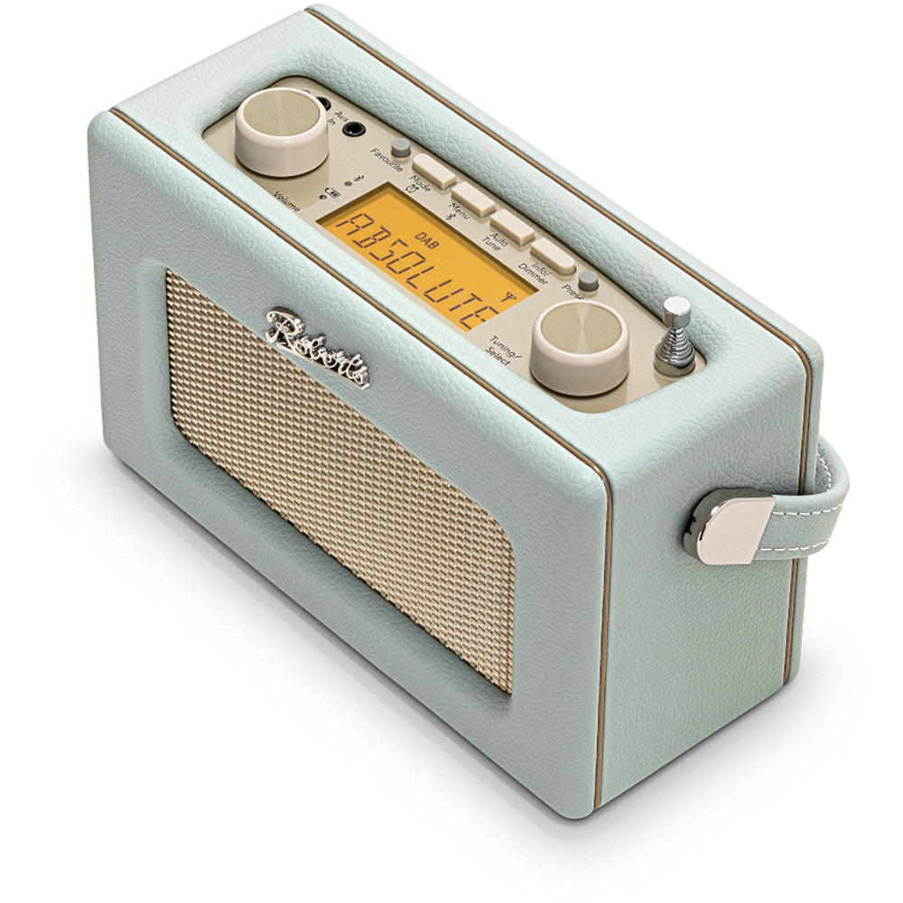 Roberts Revival Uno Solar DAB/DAB+/FM Bluetooth Solar Powered Portable Digital Radio Duck Egg Blue Duck Egg Blue