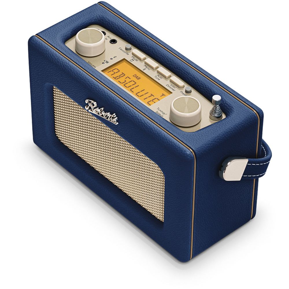 Roberts Revival Uno Solar DAB/DAB+/FM Bluetooth Solar Powered Portable Digital Radio Midnight Blue Midnight Blue
