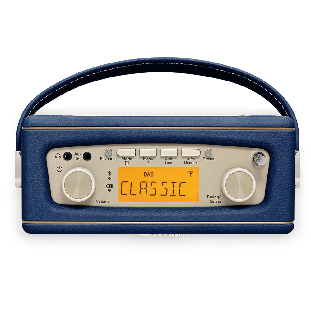 Roberts Revival Uno Solar DAB/DAB+/FM Bluetooth Solar Powered Portable Digital Radio Midnight Blue Midnight Blue