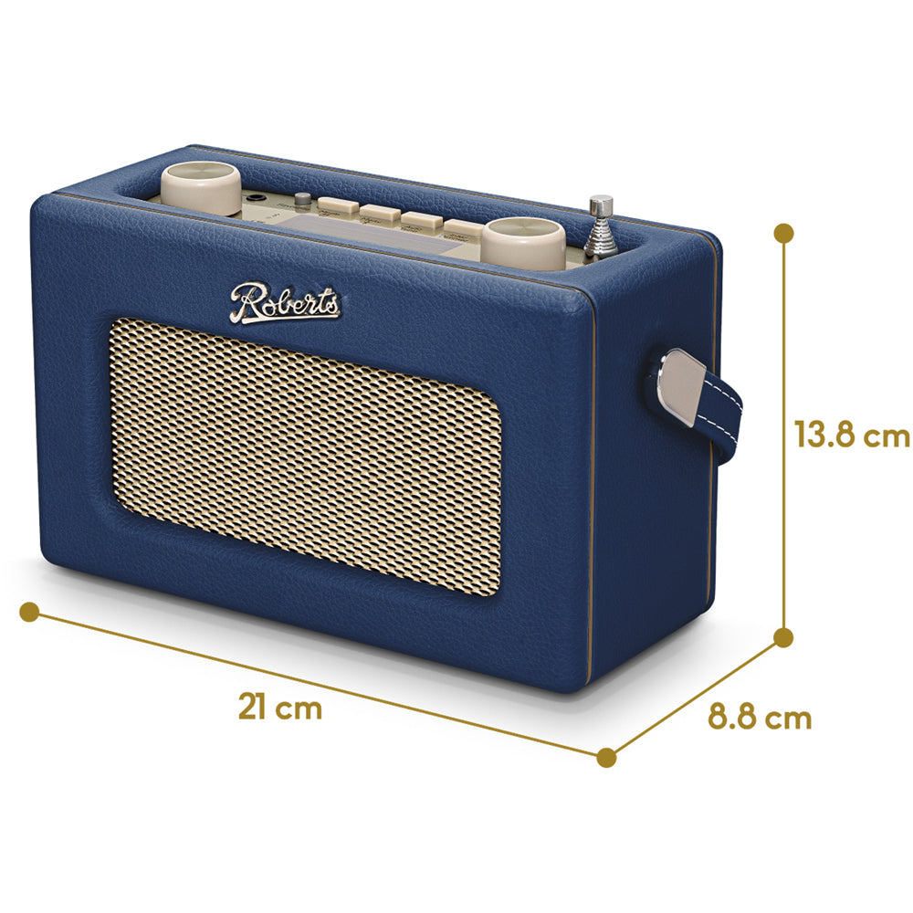 Roberts Revival Uno Solar DAB/DAB+/FM Bluetooth Solar Powered Portable Digital Radio Midnight Blue Midnight Blue