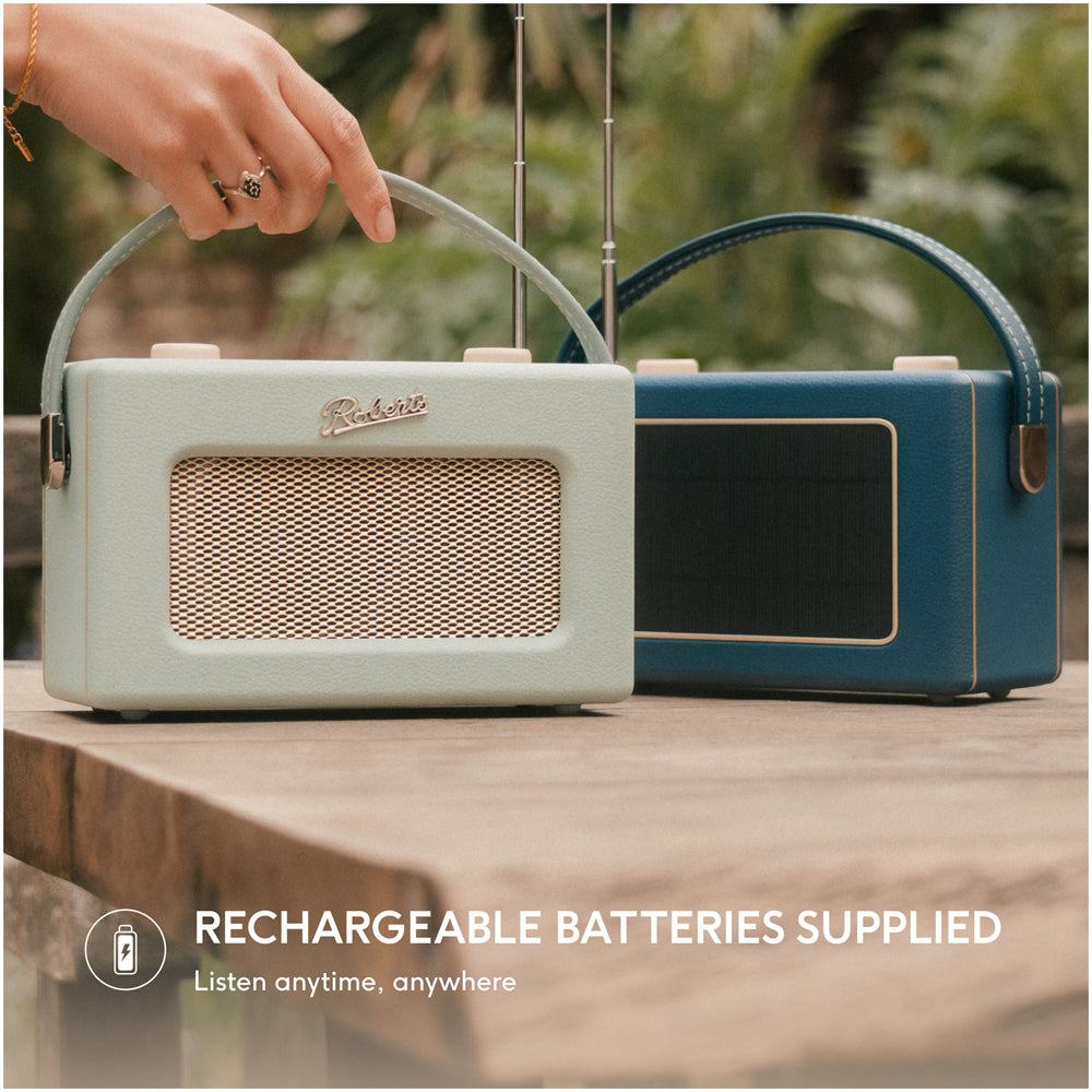 Roberts Revival Uno Solar DAB/DAB+/FM Bluetooth Solar Powered Portable Digital Radio Midnight Blue Midnight Blue