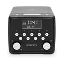 Roberts SOUND 49 FM DAB DAB+ Digital Clock Radio with Bluetooth and CD Player - Black Black