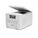 Roberts SOUND 49 FM DAB DAB+ Digital Clock Radio with Bluetooth and CD Player - White White