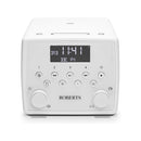 Roberts SOUND 49 FM DAB DAB+ Digital Clock Radio with Bluetooth and CD Player - White White