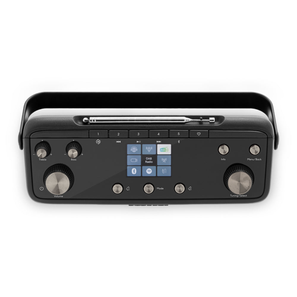 Roberts Stream 219 Internet DAB+ FM Bluetooth Portable Stereo Radio with Spotify - Black Black
