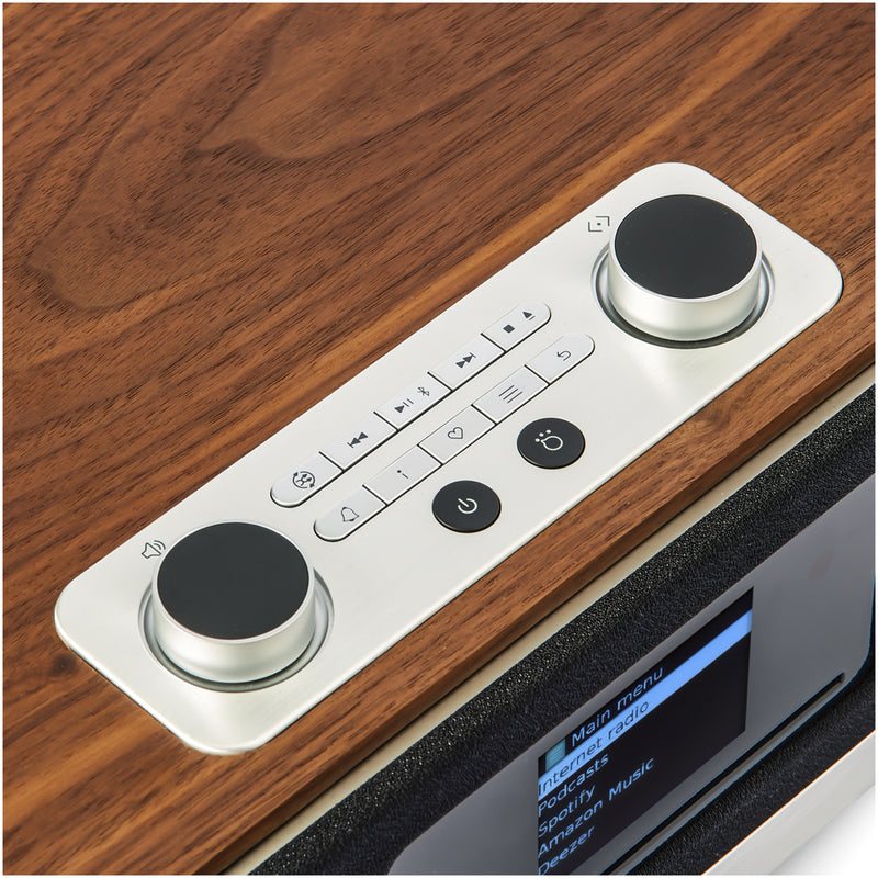 Roberts Stream 67L Bluetooth Sound System with CD Player and Internet DAB+ Radio - Walnut Walnut
