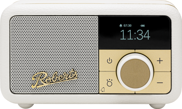 Roberts Revival Petite 2 DAB DAB+ Bluetooth Rechargeable Digital Radio Pastel Cream