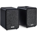 Ruark MR1 MK3 Active Bluetooth Speakers Pair with Built-in MM Phono Preamplifier - Charcoal Black Black