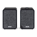 Ruark MR1 MK3 Active Bluetooth Speakers Pair with Built-in MM Phono Preamplifier - Charcoal Black Black