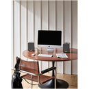 Ruark MR1 MK3 Active Bluetooth Speakers Pair with Built-in MM Phono Preamplifier - Charcoal Black Black