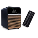 Ruark R1S DAB DAB+ FM Internet Bluetooth WiFi Smart Radio with Remote Bundle - Charcoal Black