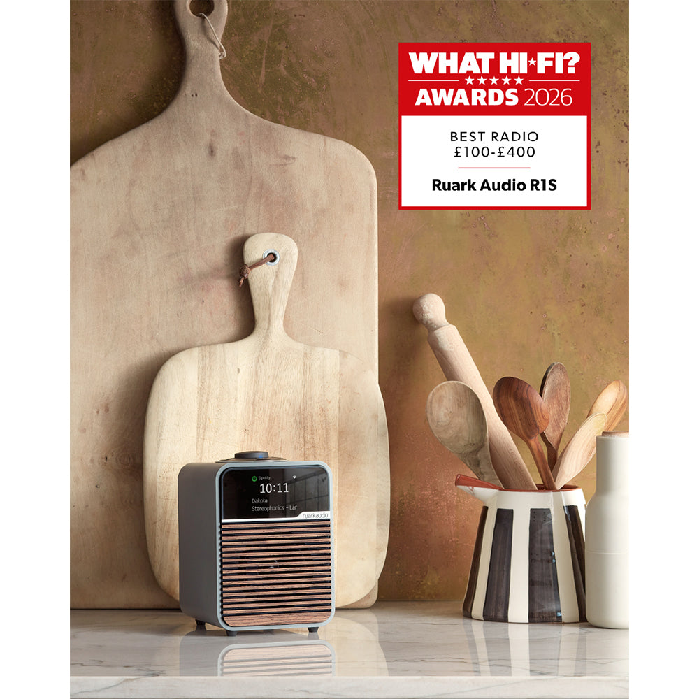 Ruark R1S Premium DAB DAB+ FM Bluetooth USB Digital Smart Radio Charcoal Black