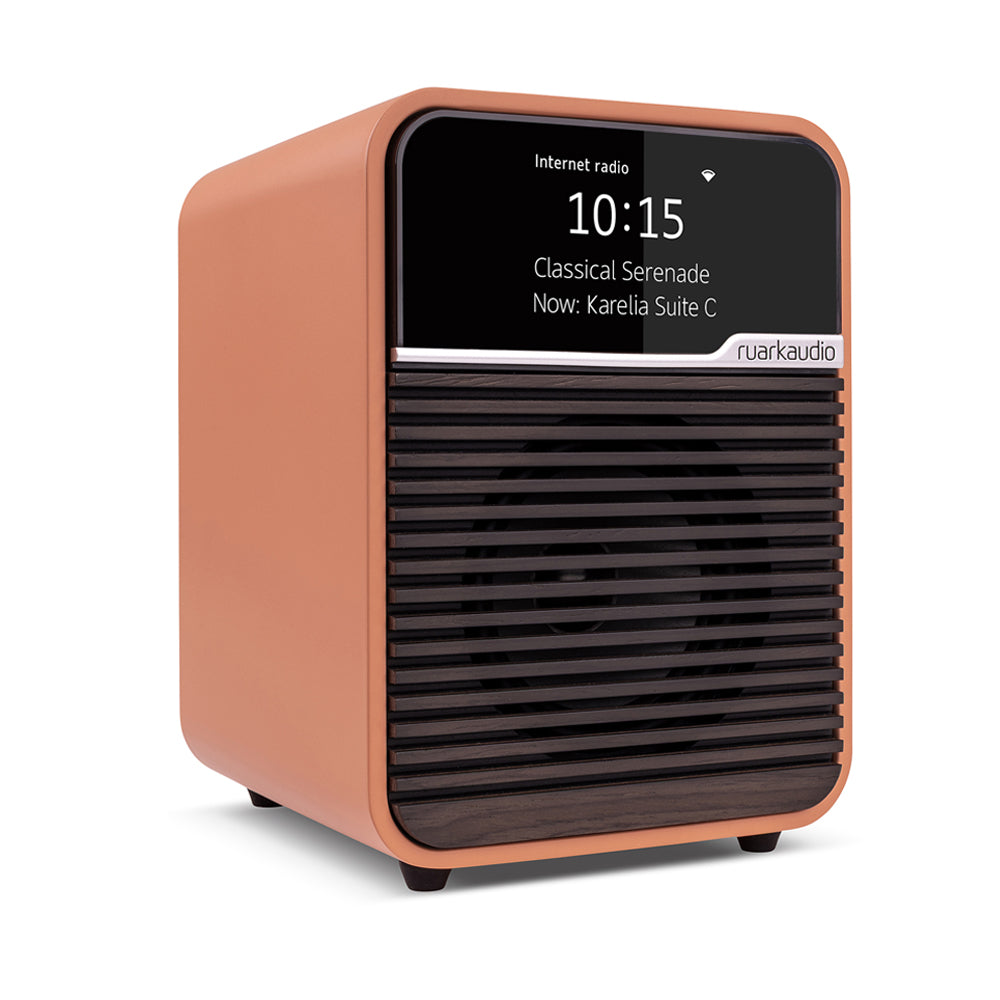 Ruark R1S DAB DAB+ FM Internet Bluetooth WiFi Smart Radio with Remote Bundle - Terracotta