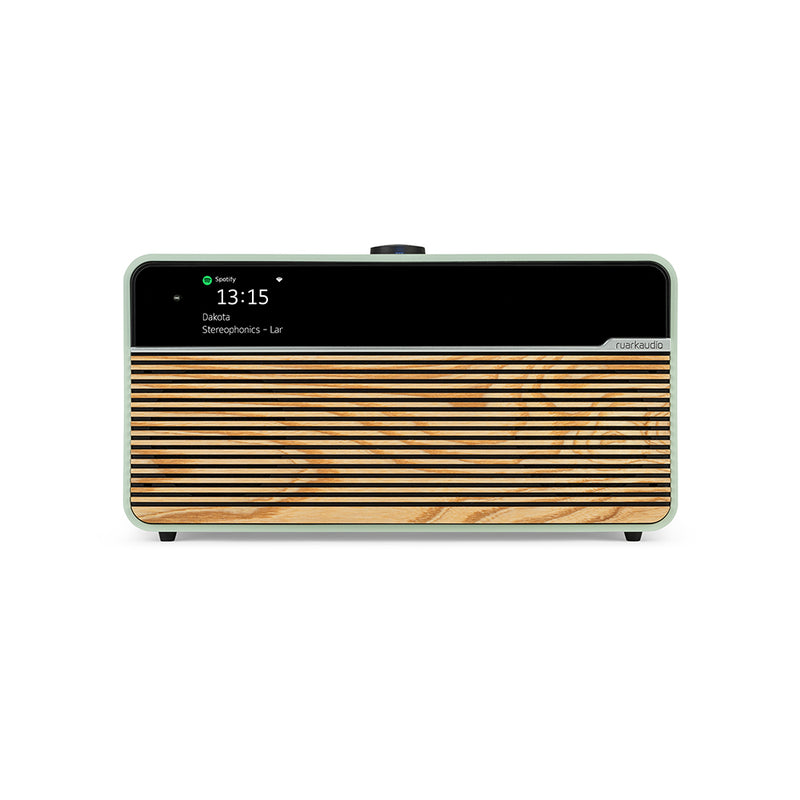 Ruark R2 MK4 Wireless Smart Music System - Sea Mist Lacquer with Ash Grille Sea Mist