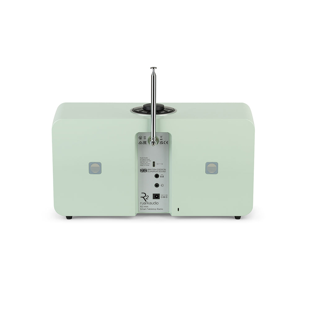 Ruark R2 MK4 Wireless Smart Music System - Sea Mist Lacquer with Ash Grille Sea Mist