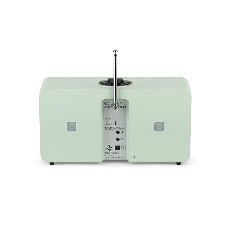 Ruark R2 MK4 Wireless Smart Music System - Sea Mist Lacquer with Ash Grille Sea Mist