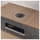 Ruark R3S Music System in Rich Walnut Veneer with Slate Grey Fabric Grille Rich Walnut