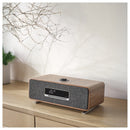 Ruark R3S Music System in Rich Walnut Veneer with Slate Grey Fabric Grille Rich Walnut