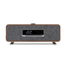 Ruark R3S Music System in Rich Walnut Veneer with Slate Grey Fabric Grille Rich Walnut