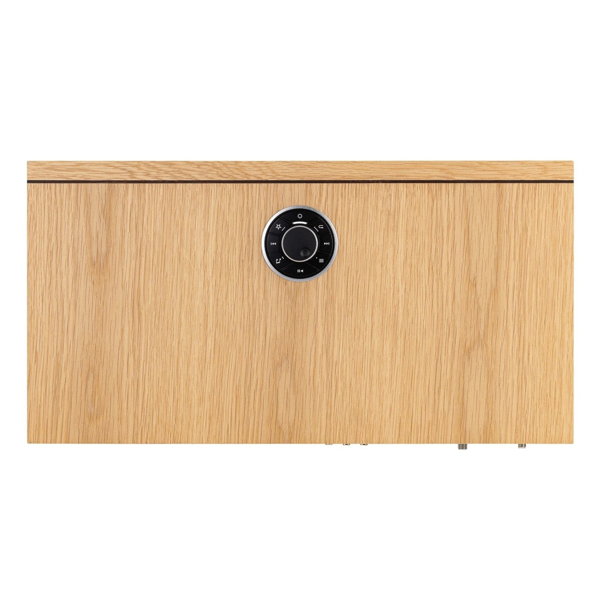 Ruark R410 Anniversary Edition Integrated Music System - White Oak Veneer Cabinet with Ebonised Grille & Ebony Veneer Inlay White Oak