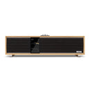 Ruark R410 Anniversary Edition Integrated Music System - White Oak Veneer Cabinet with Ebonised Grille & Ebony Veneer Inlay White Oak