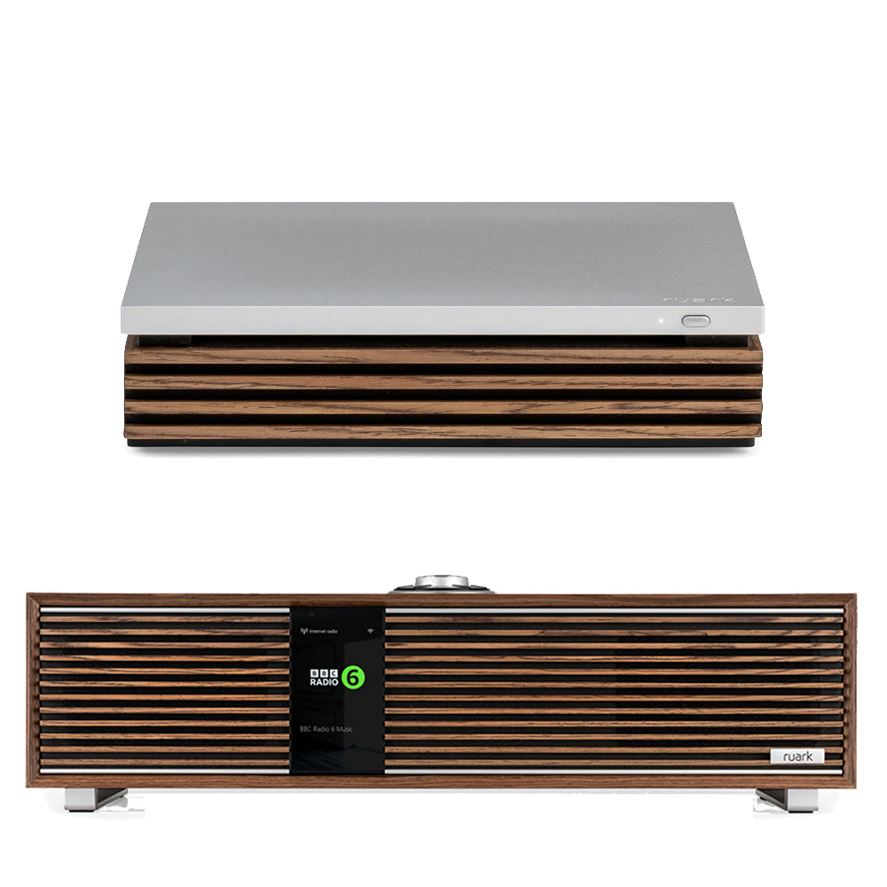 Ruark R410 Integrated Music System Fused Walnut with R-CD100 USB CD Player Package