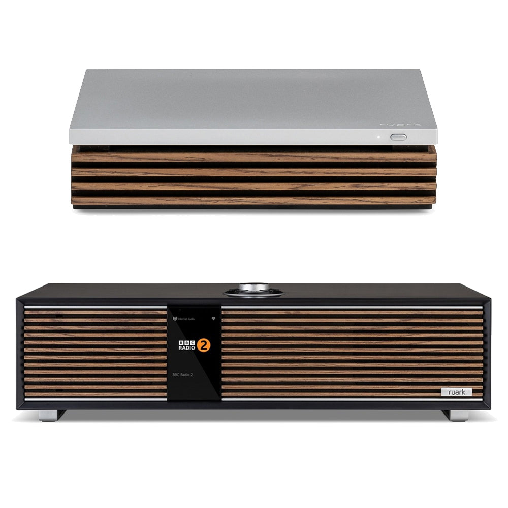 Ruark R410 Integrated Music System Satin Charcoal with R-CD100 USB CD Player Package