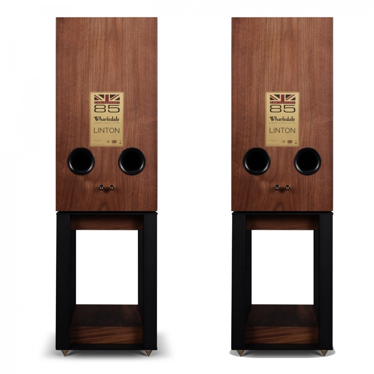 Ruark R610 Music Console and Wharfedale Linton Heritage Standmount Speakers with Matching Stands - Walnut Walnut