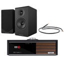 Ruark R610 Music Console Charcoal with Acoustic Energy AE300 MK2 Bookshelf Speakers Black HiFi Package