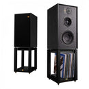 Ruark R610 Music Console Charcoal with Wharfedale Linton Heritage Standmount Speakers Black with Matching Stands Charcoal