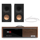 Ruark R610 Music Console Fused Walnut with Klipsch R-60M Bookshelf Speakers Pair HiFi Package