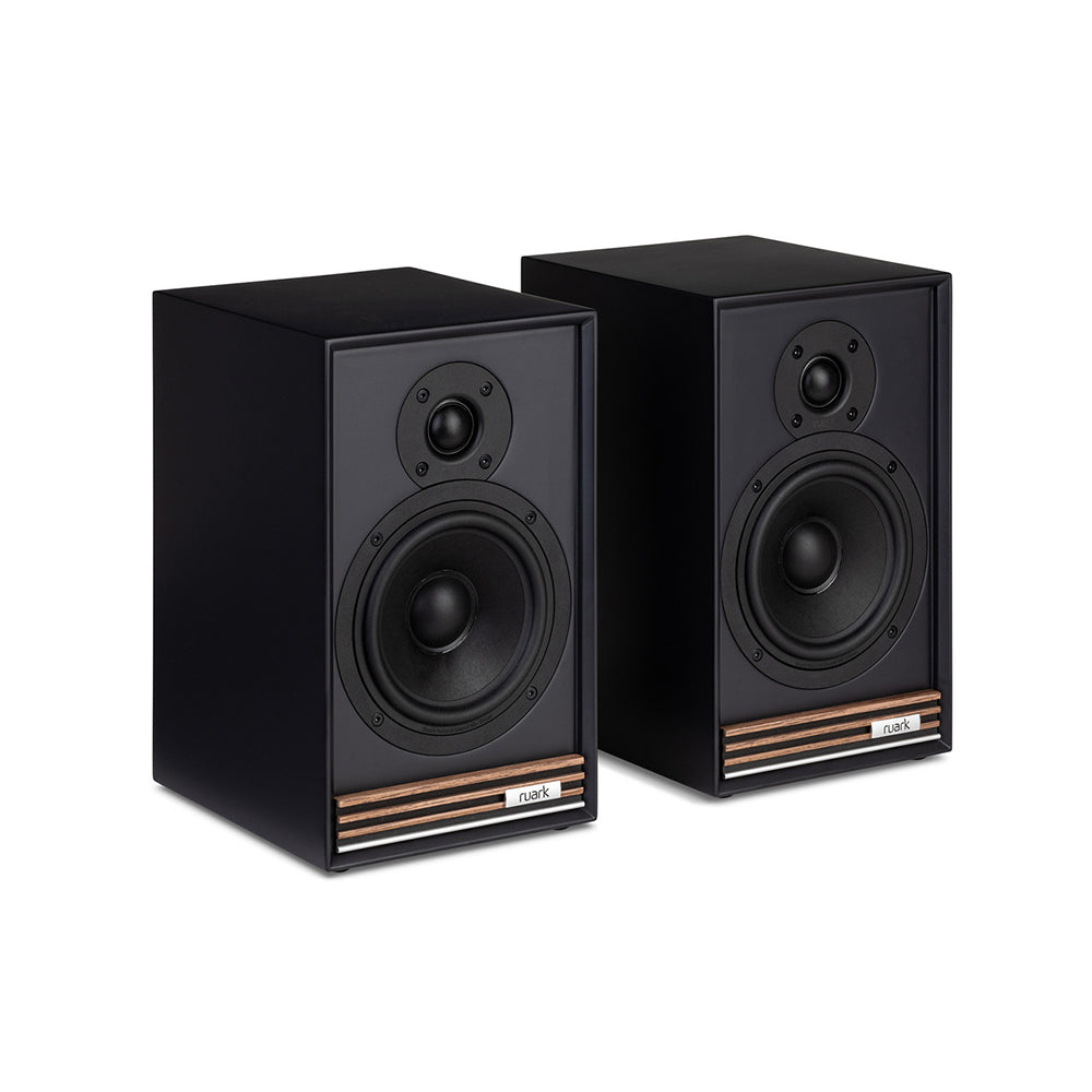 Ruark R610 Music Console & Sabre-R Bookshelf Speakers Pair Charcoal with R-CD100 CD Player