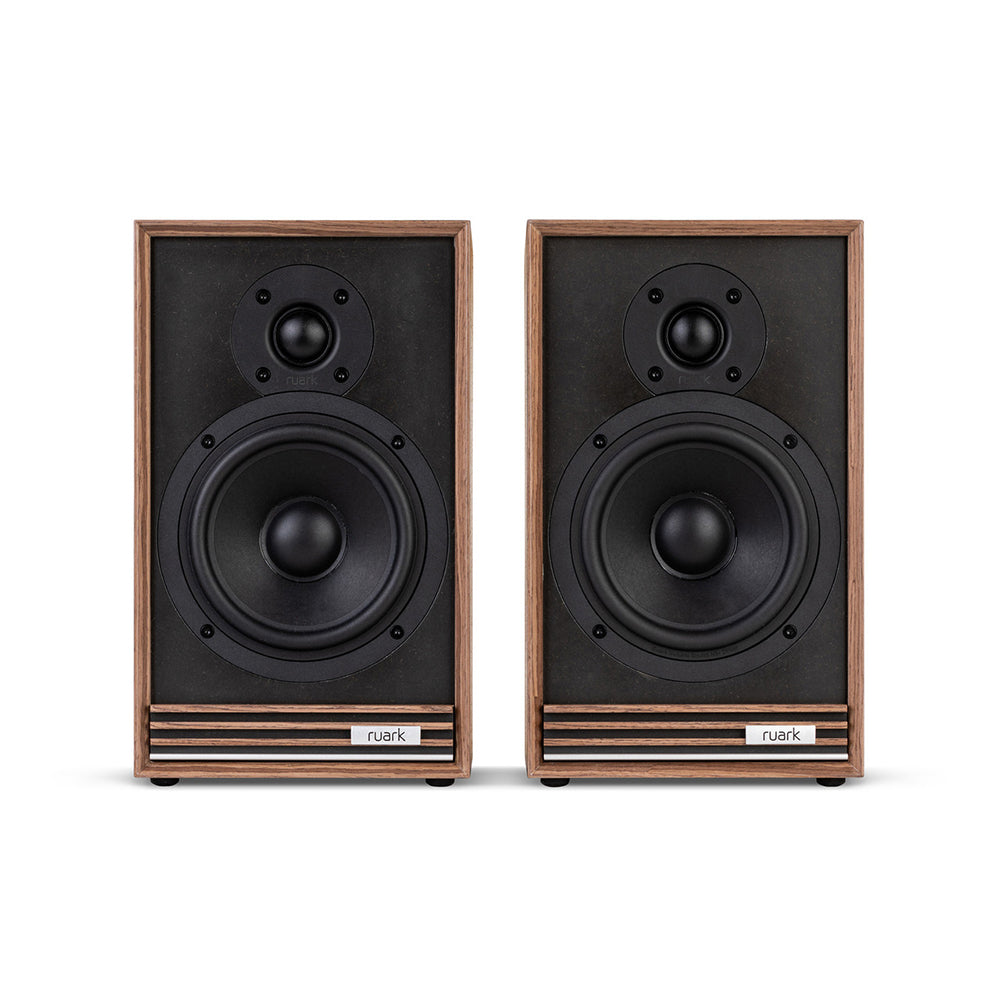 Ruark R610 Music Console & Sabre-R Bookshelf Speakers Pair Walnut with R-CD100 CD Player