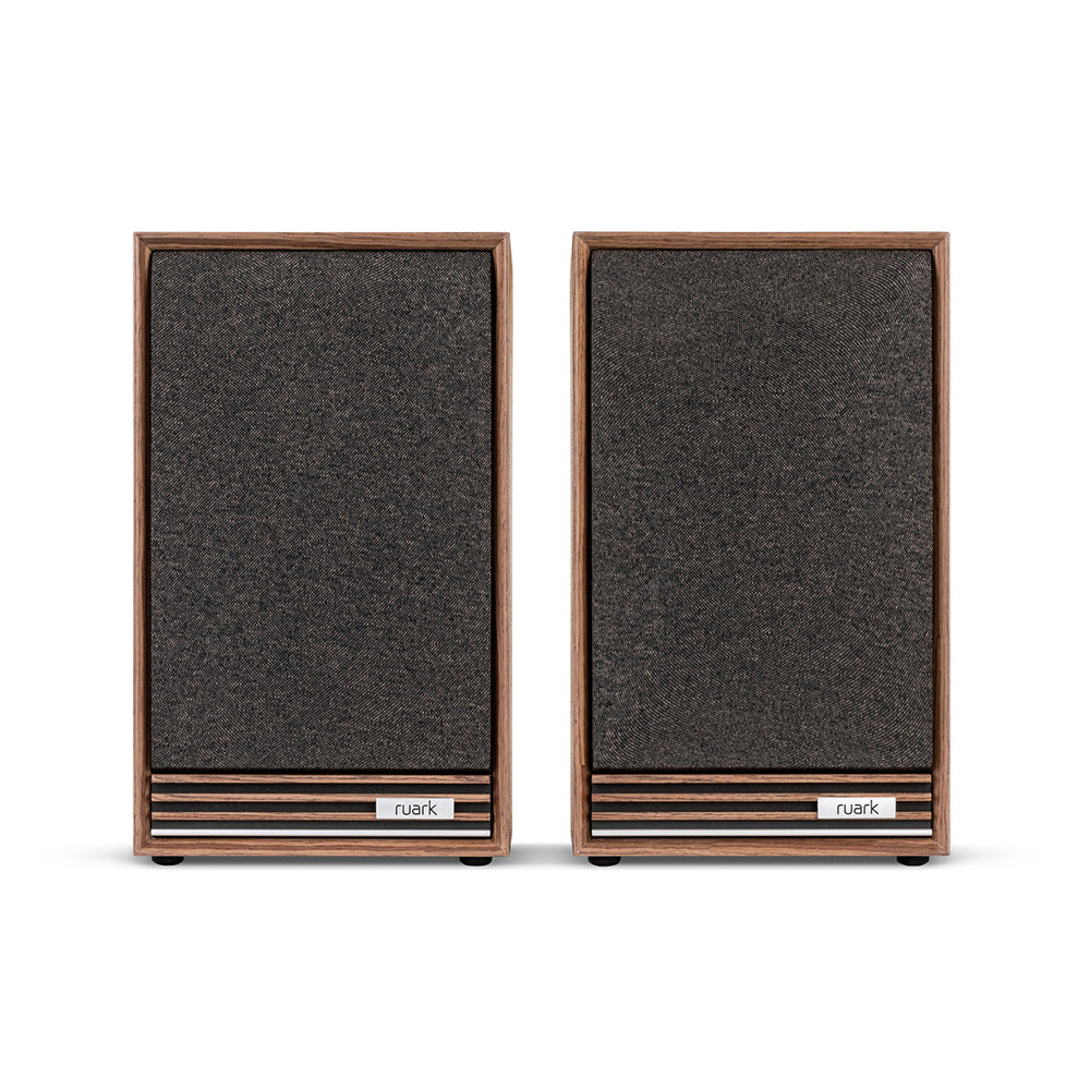 Ruark R610 Music Console & Sabre-R Bookshelf Speakers Pair Walnut with R-CD100 CD Player