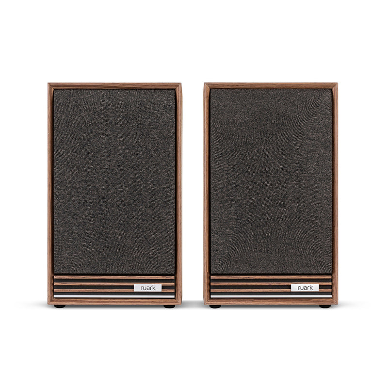 Ruark R610 Music Console & Sabre-R Bookshelf Speakers Pair Walnut with R-CD100 CD Player