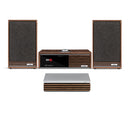 Ruark R610 Music Console & Sabre-R Bookshelf Speakers Pair Walnut with R-CD100 CD Player