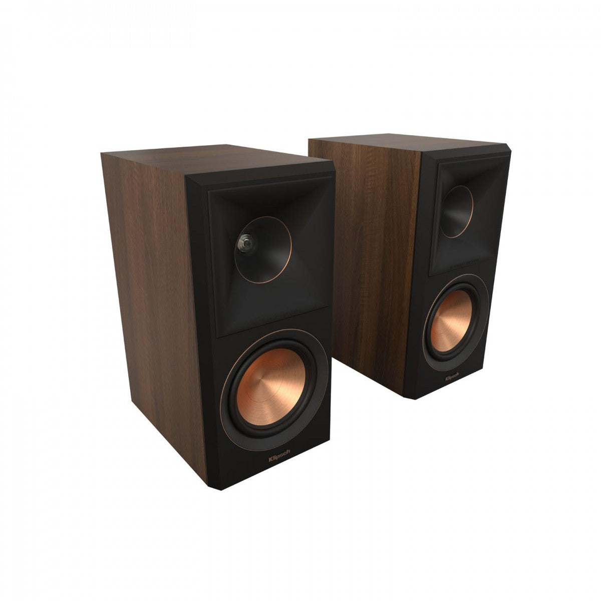 Ruark R610 Music Console with Klipsch RP-500M II Bookshelf Speakers Pair HiFi Package - Walnut Walnut