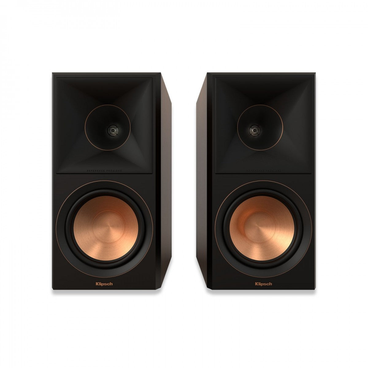 Ruark R610 Music Console with Klipsch RP-600M II Bookshelf Speakers Pair HiFi Package Walnut Walnut