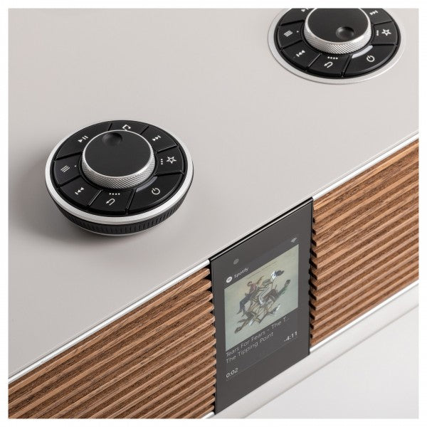 Ruark R810 High Fidelity Radiogram Soft Grey with R-CD100 USB CD Player Package