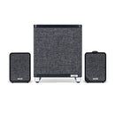 Ruark RS1 Subwoofer with MR1 MK3 Active Bluetooth Speakers Pair Charcoal Black Black